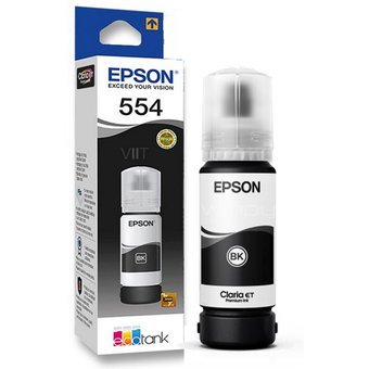 Botella de Tinta Epson T554120 (554) Negro 70ml