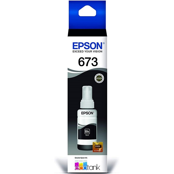 Botella de Tinta Epson T673 (T673120) Negro 70ml