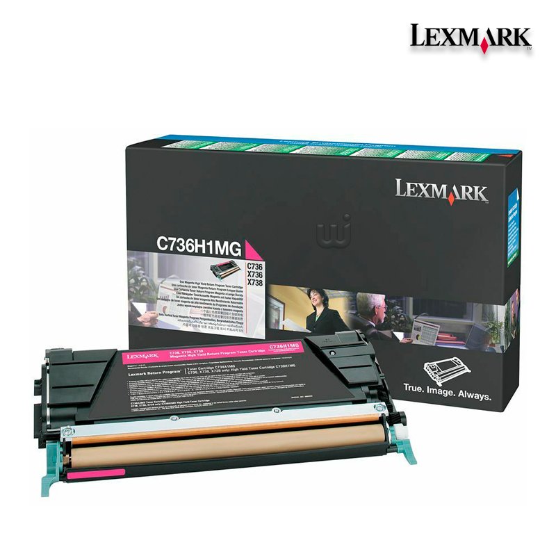 Tóner Lexmark C736H1MG Magenta 10,000pag