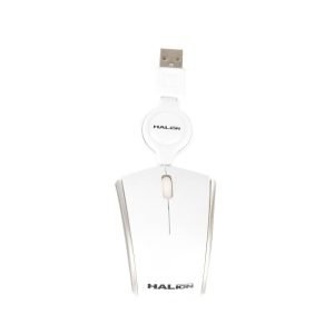 Mouse Halion Avenger Mini Ha-480 White Retractil