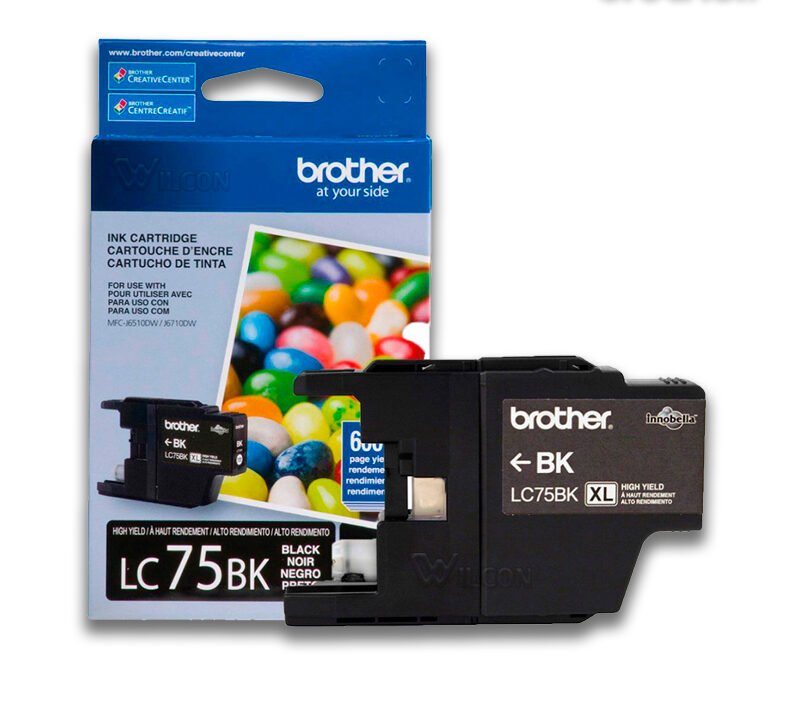 Tinta Brother LC-75BK Negro 600 paginas