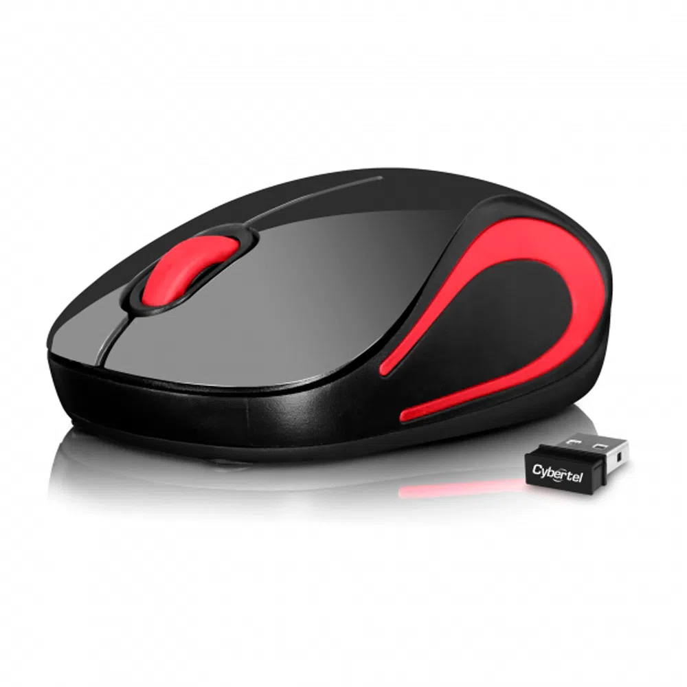 Mouse Cybertel M300 Inalambrico Prince Red/Black - Imagen 2