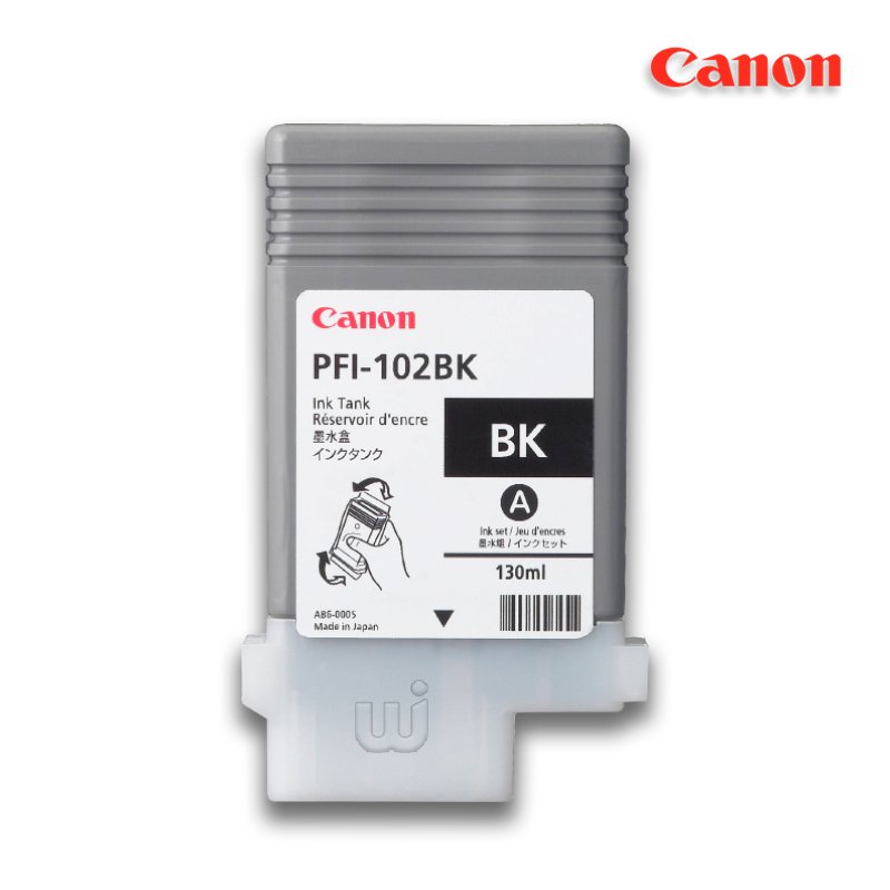 Tinta Canon PFI-102BK Negro 130ML iPF750 iPF710