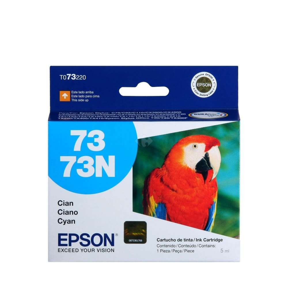 Tinta Epson T073220 (73N) Cyan 350 Pag
