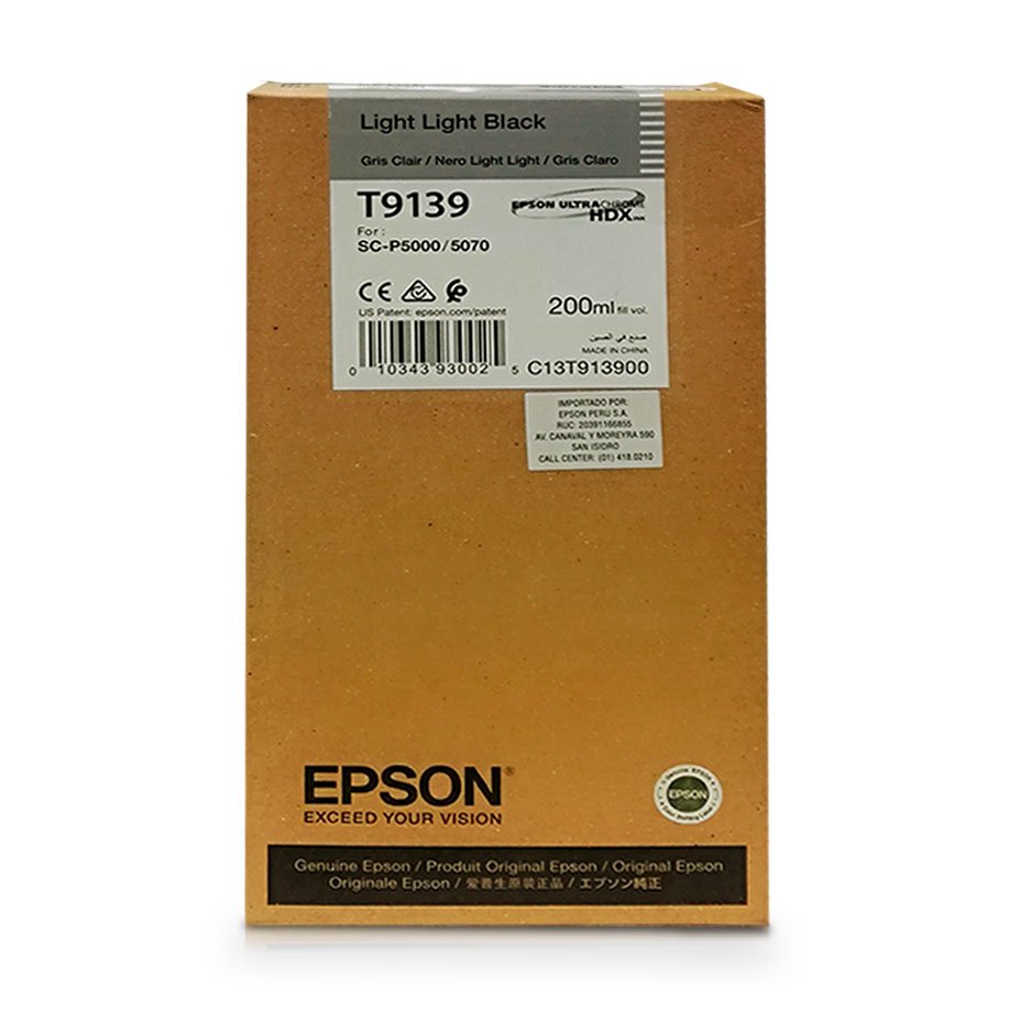 Tinta Epson T913900 Light Light Black (200ML)