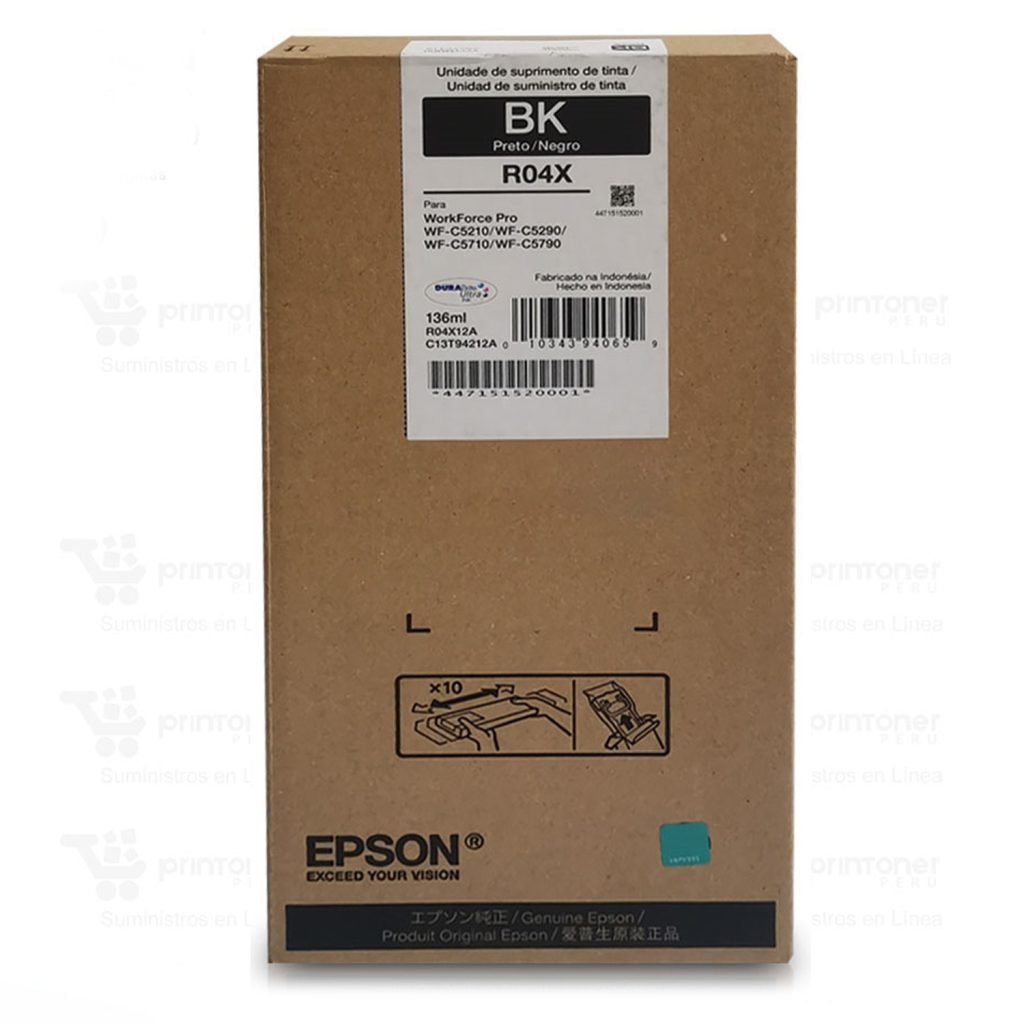 Tinta Epson T942120 Negro (136ML) WF-C5290
