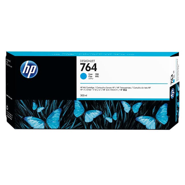 Tinta HP C1Q13A (764A) Cyan 300ML DesignJet T3500