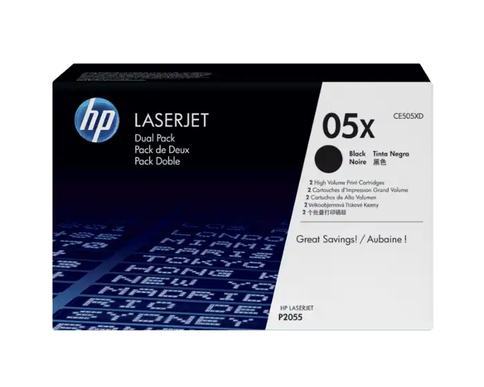 Toner Hp 05XD (CE505XD) Negro 6,500 Pag LaserJet P2050