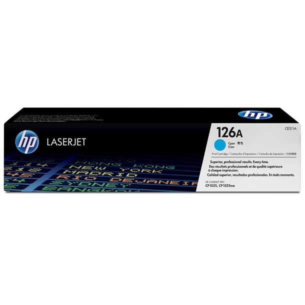 Toner Hp Lj CE311A (126A) Cyan 1,000 Pag. LaserJet CP1025nw