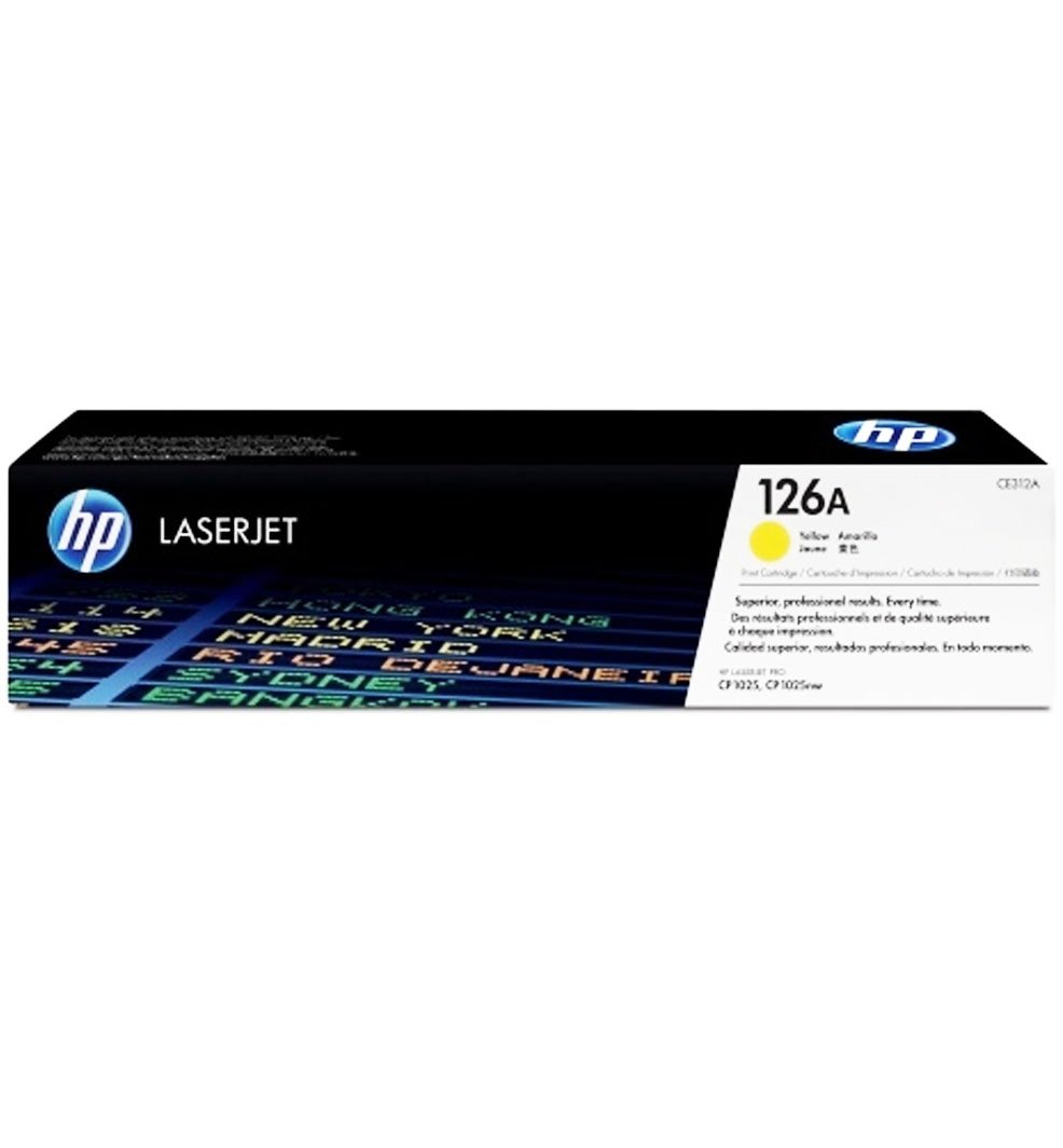 Toner Hp Lj CE312A (126A) Yellow 1,000 Pag. LaserJet CP1025nw