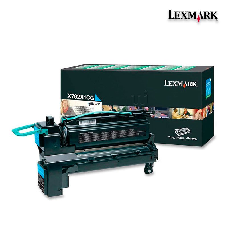 Tóner Lexmark X792X1CG Cyan 20,000pag