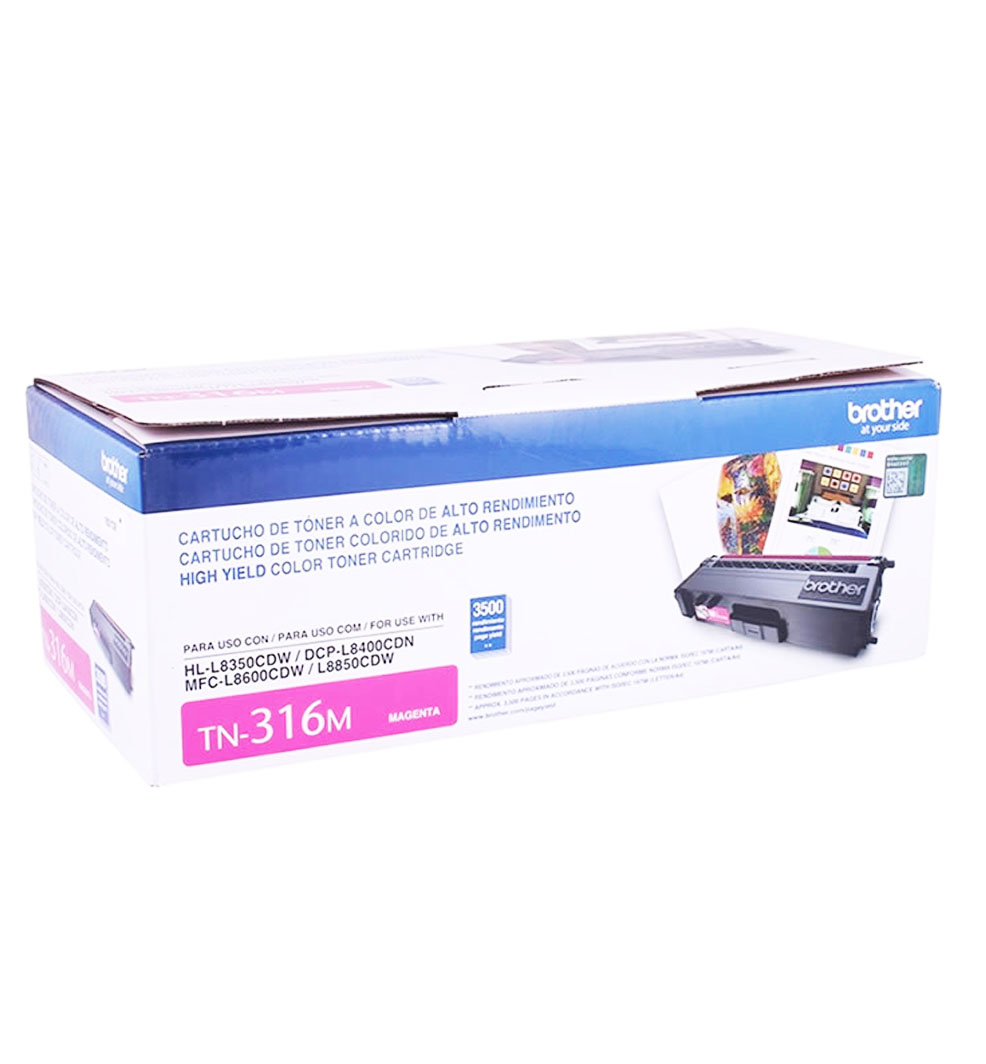 Toner Brother TN-316M magenta, Rendimiento 3,500pag.